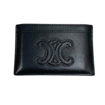 Celine Triomphe Card Holder Black - Pre-owned