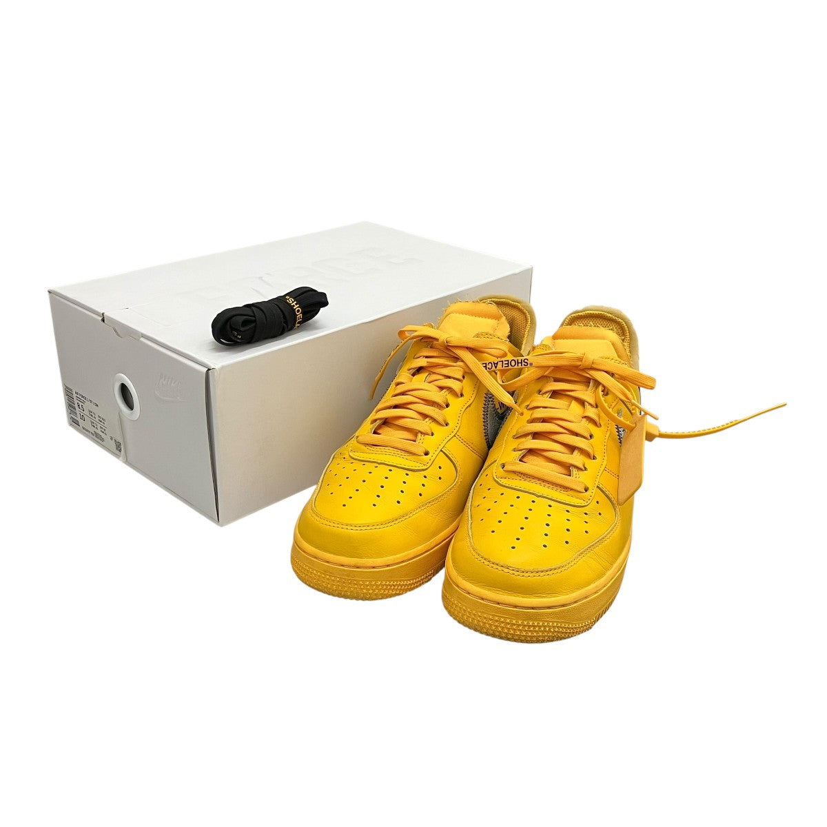 Nike x Off-White e AIR Force 1 LOW University Gold Sneakers - Pre-owned
