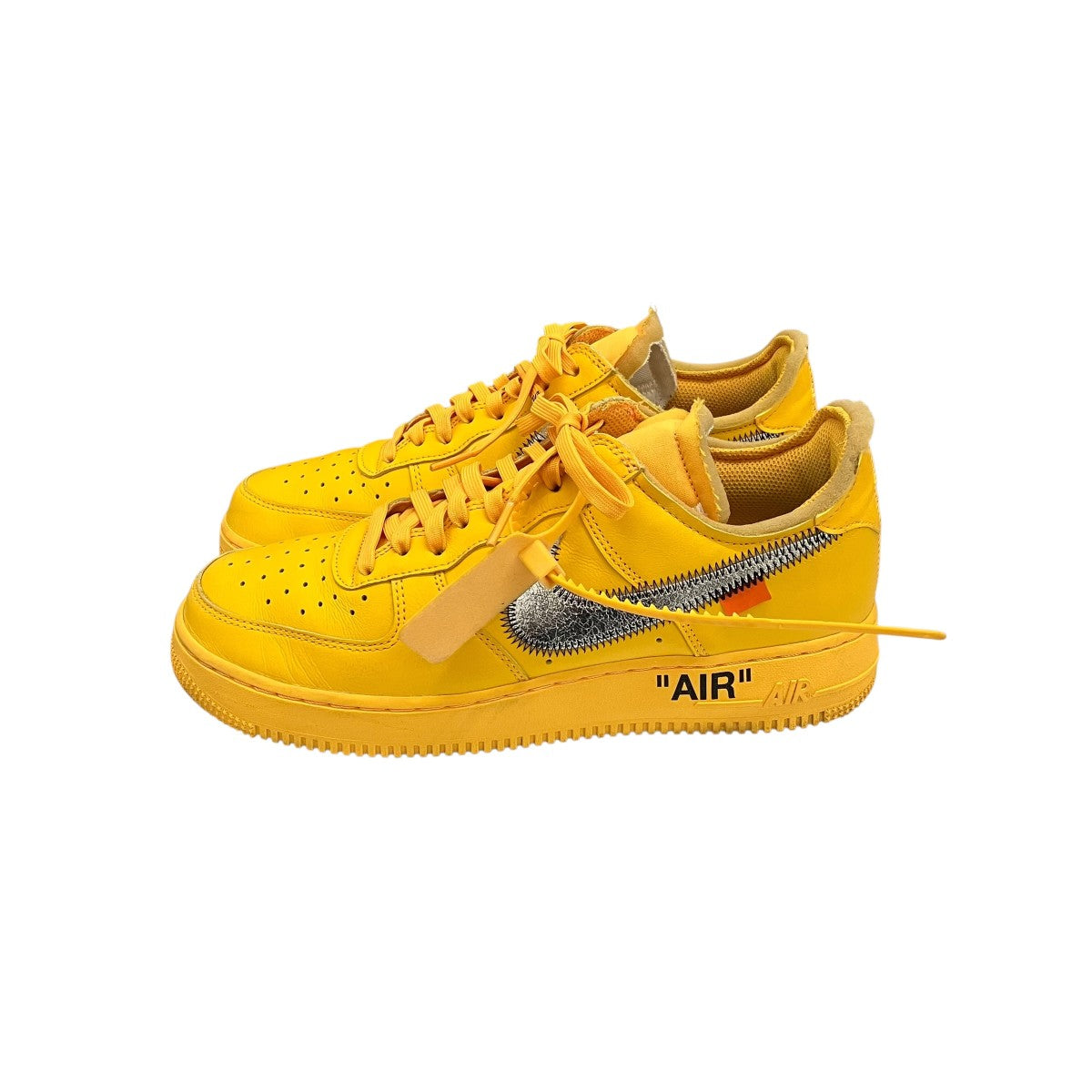 Nike x Off-White e AIR Force 1 LOW University Gold Sneakers - Pre-owned