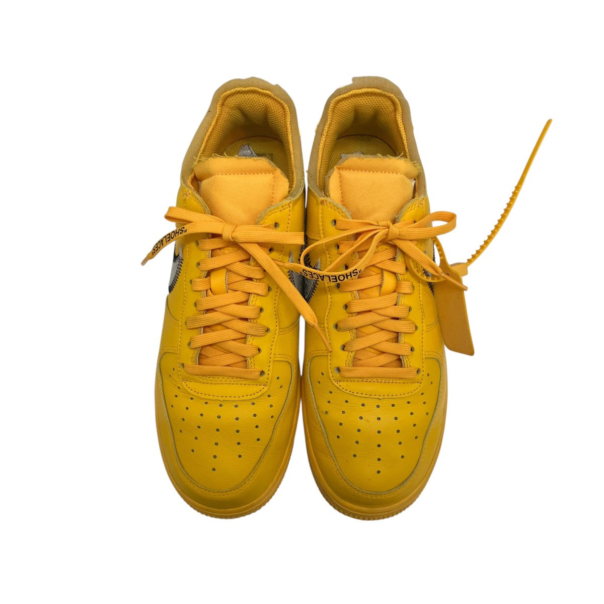 Nike x Off-White e AIR Force 1 LOW University Gold Sneakers - Pre-owned