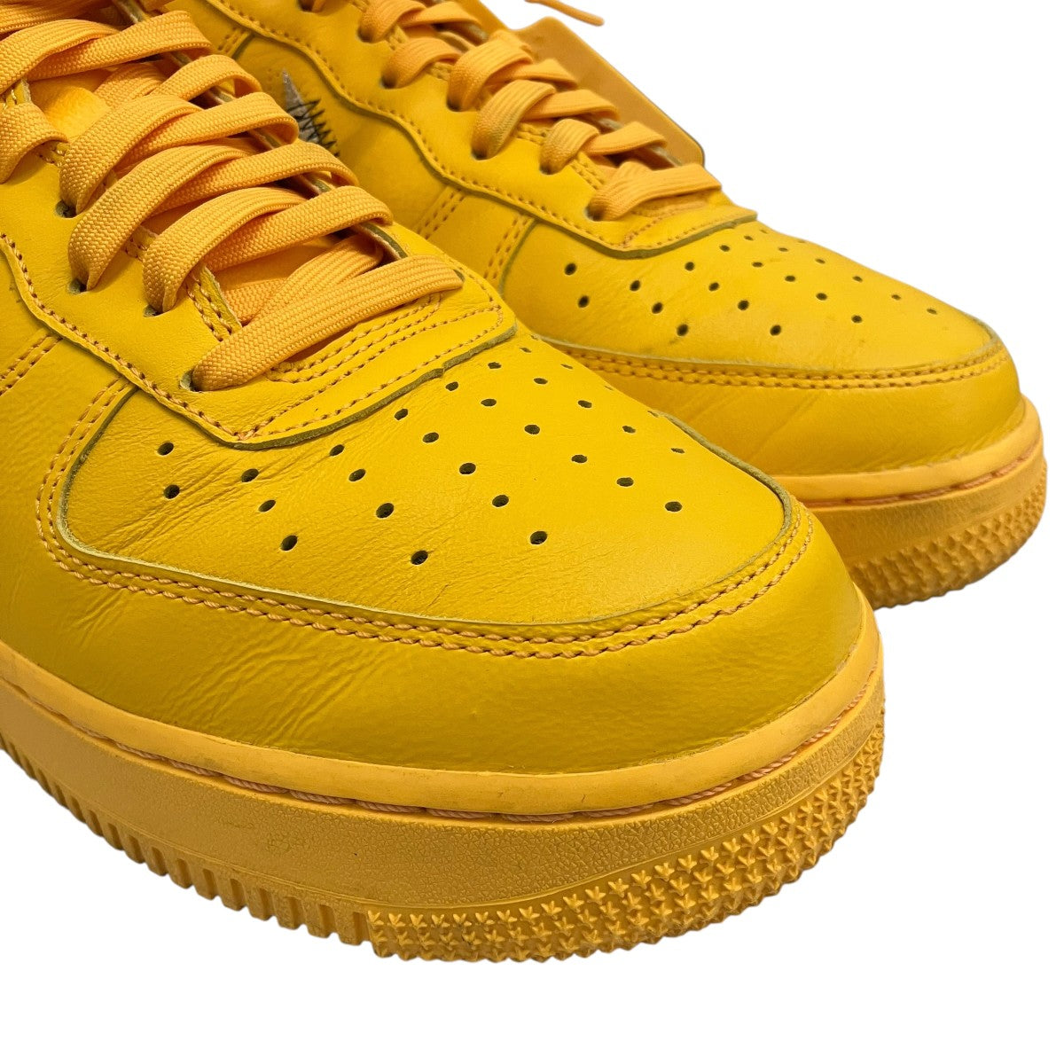 Nike x Off-White e AIR Force 1 LOW University Gold Sneakers - Pre-owned