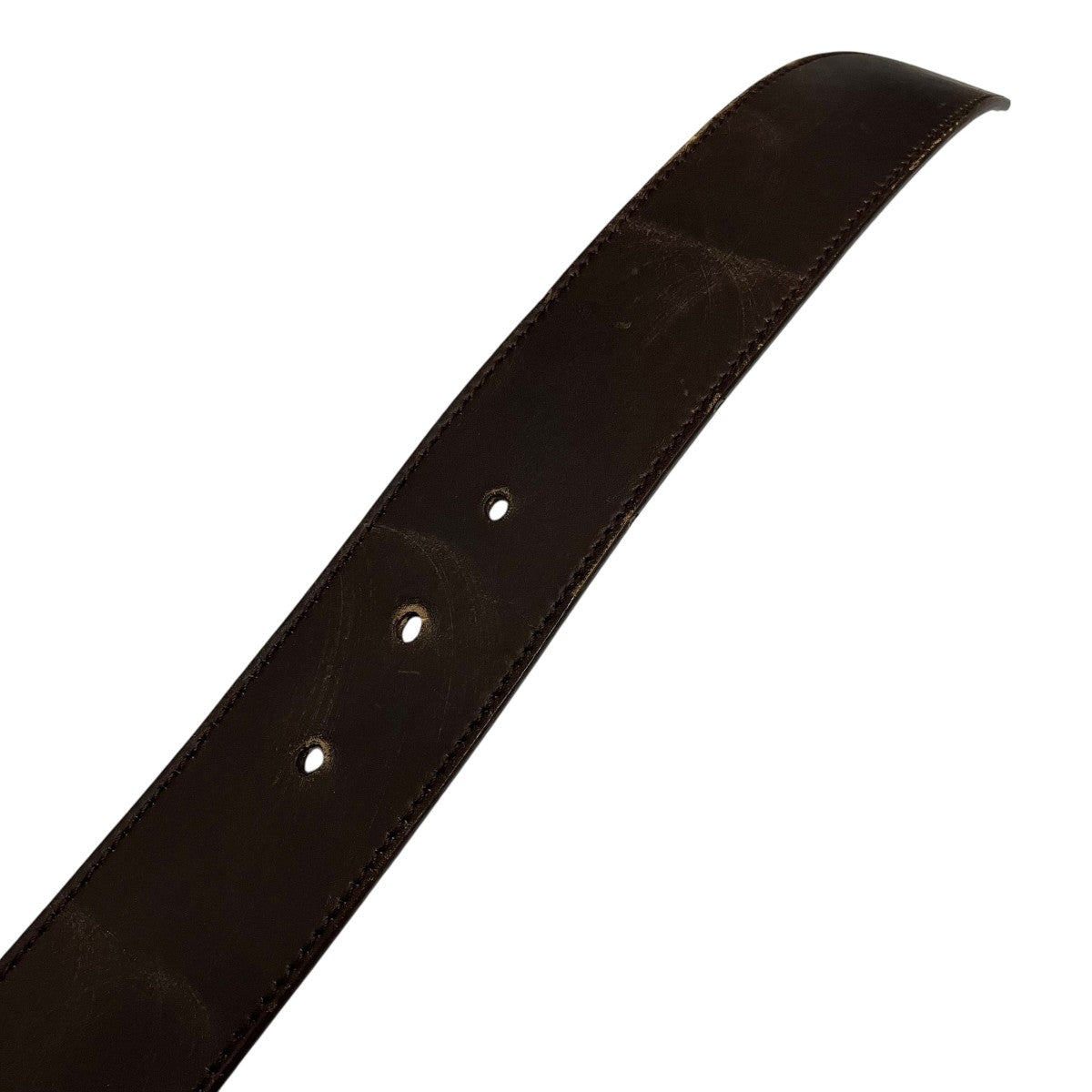 Gucci GG Marmont Buckle Belt Brown - Pre-owned