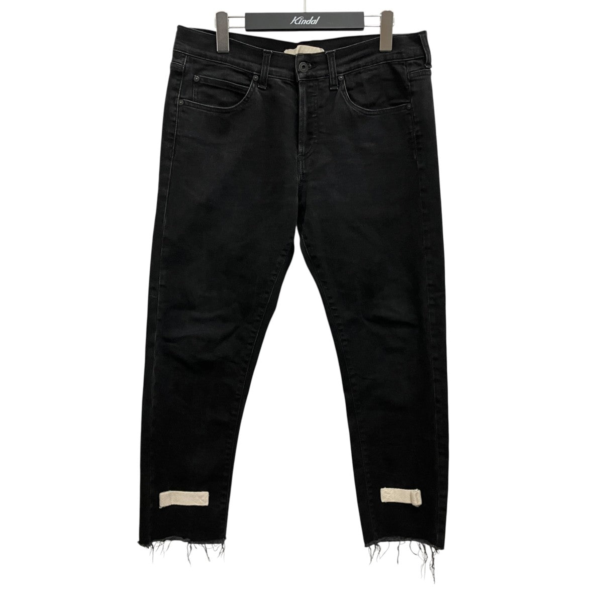 Off-White Cutoff Denim Pants Black - Pre-owned