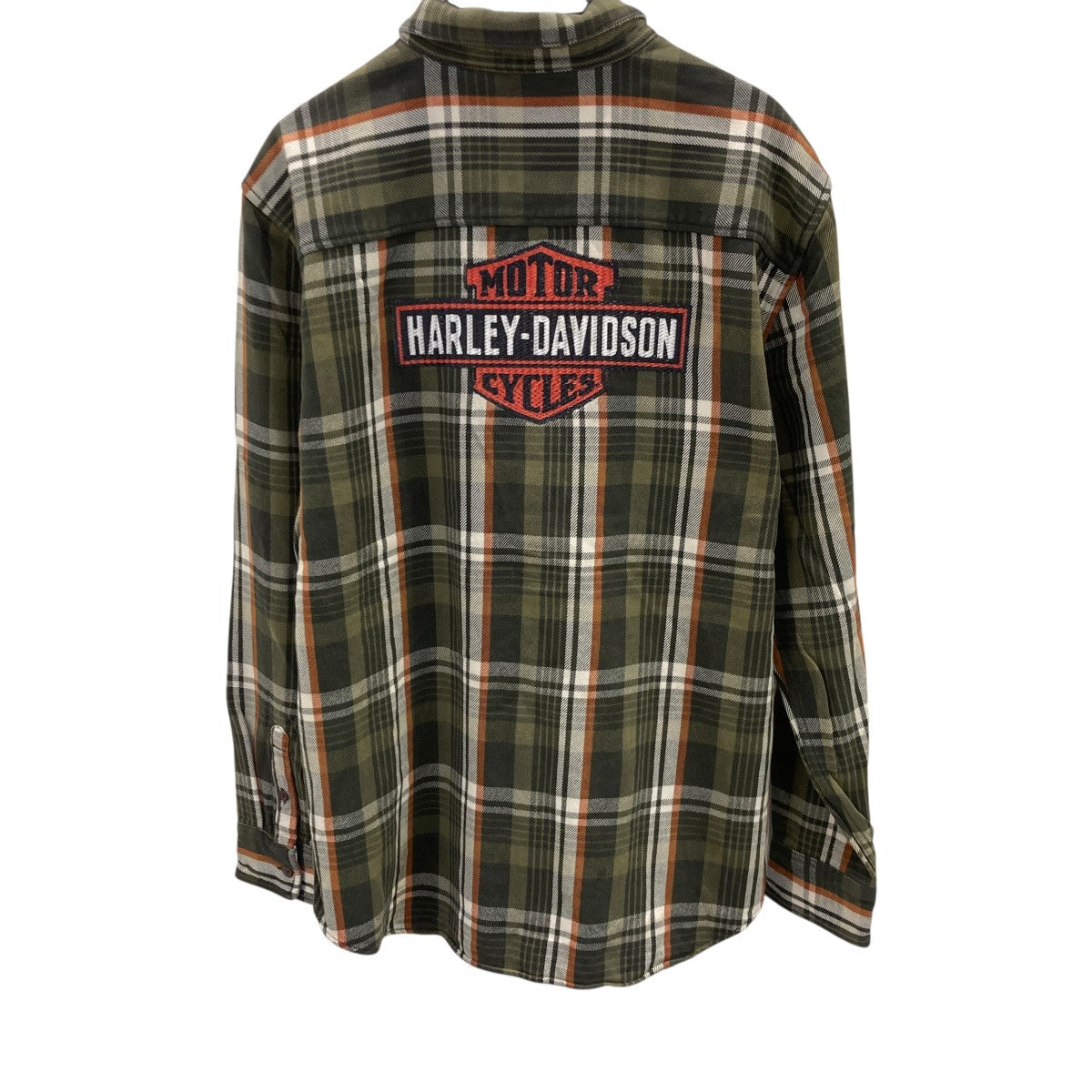 Harley-Davidson Heavy Flannel Check Shirt Green/Black - Pre-owned