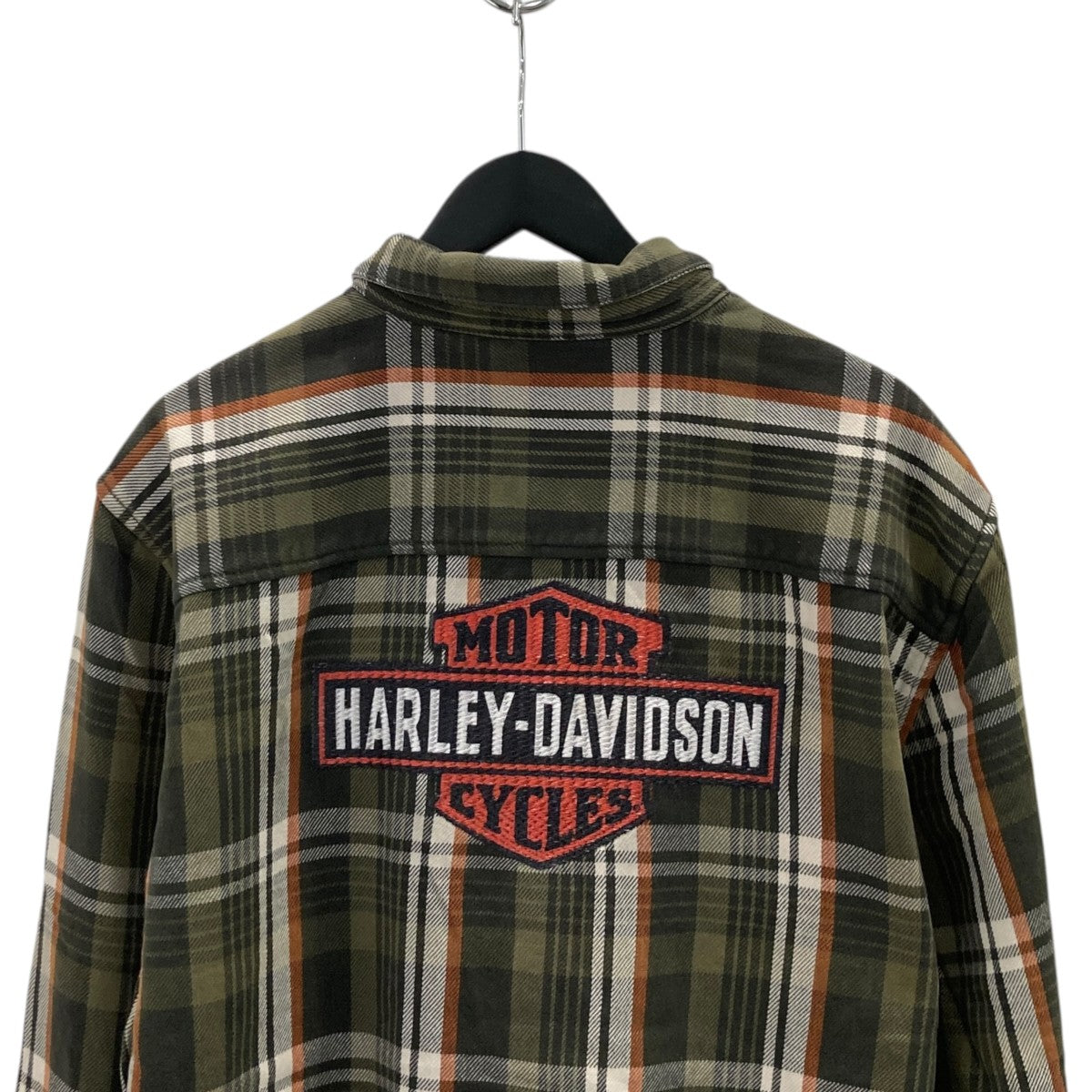 Harley-Davidson Heavy Flannel Check Shirt Green/Black - Pre-owned