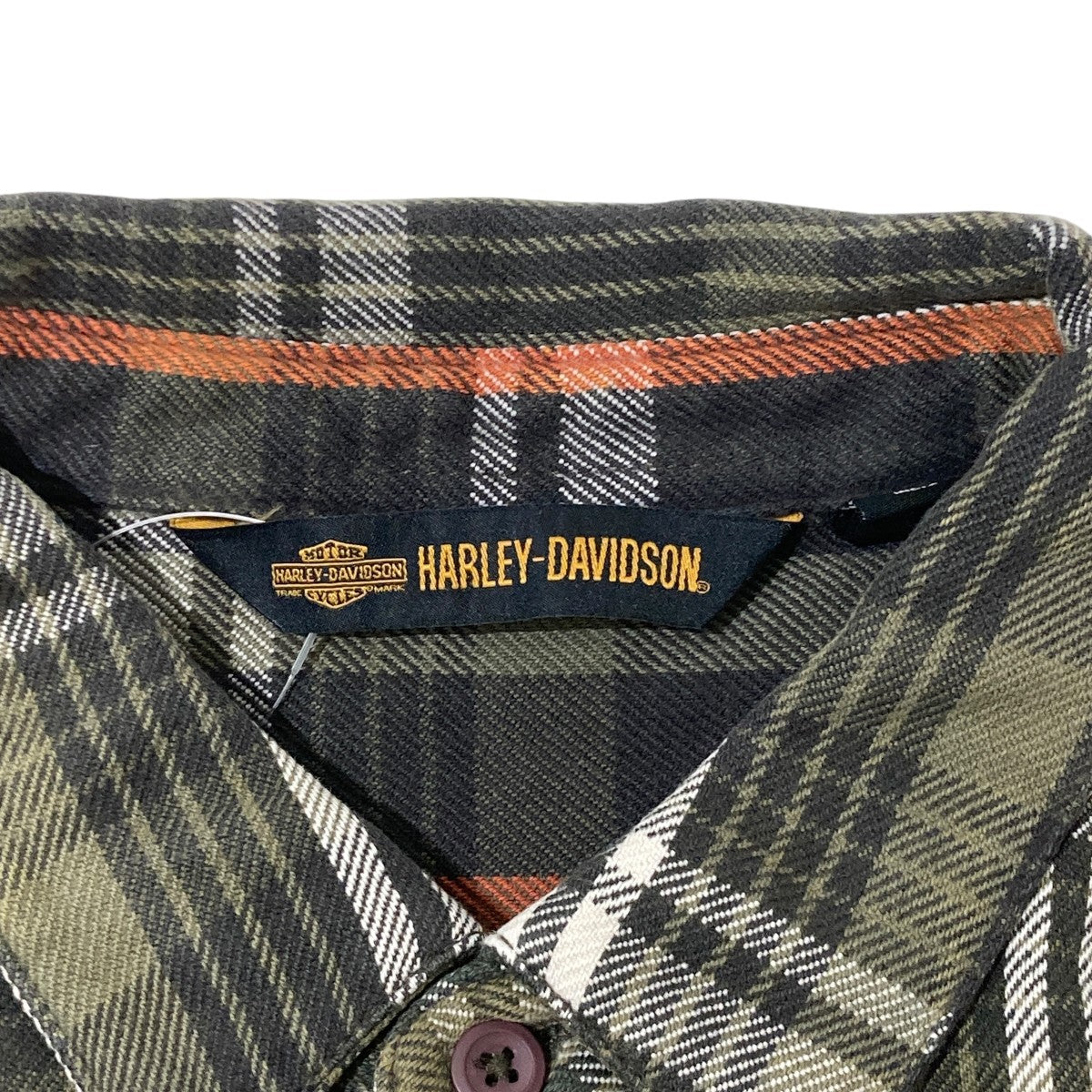 Harley-Davidson Heavy Flannel Check Shirt Green/Black - Pre-owned