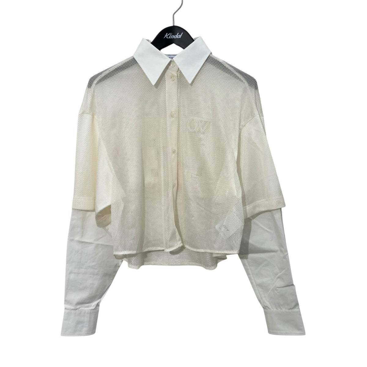 Off-White Long Sleeve Mesh Shirt White - Pre-owned