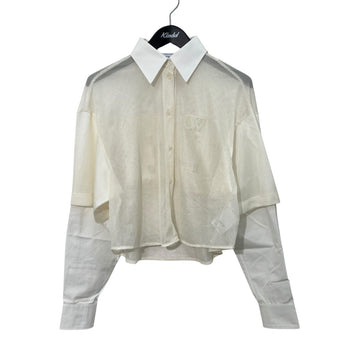 Off-White Long Sleeve Mesh Shirt White - Pre-owned