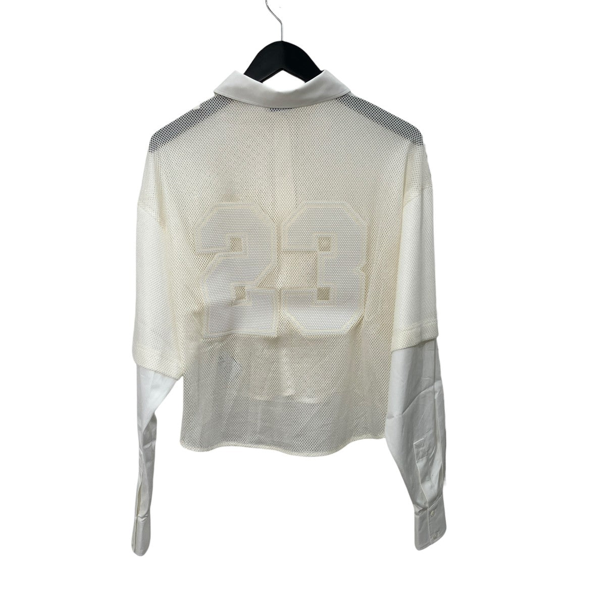 Off-White Long Sleeve Mesh Shirt White - Pre-owned