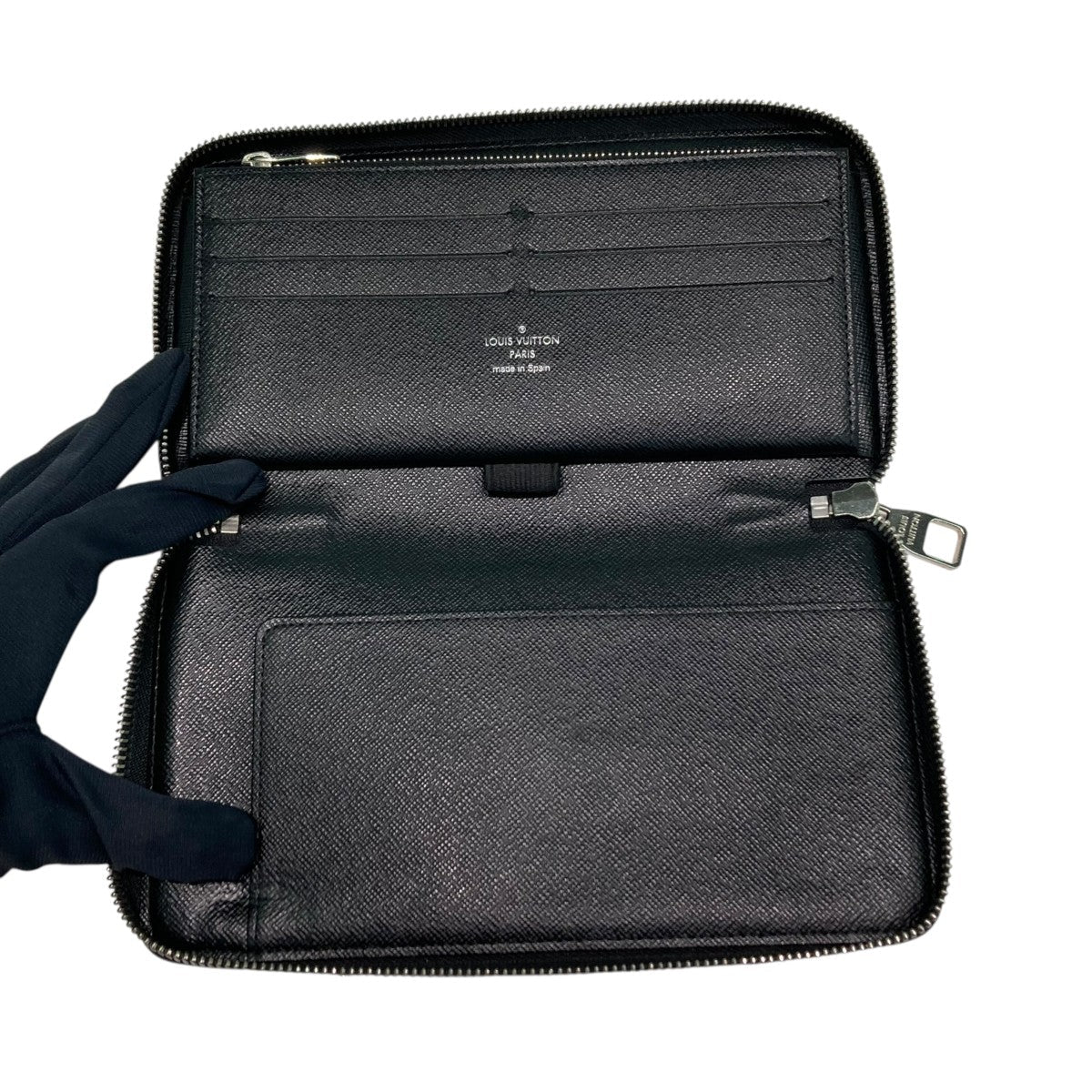 Louis Vuitton Zippy Organizer Long Wallet Black - Pre-owned