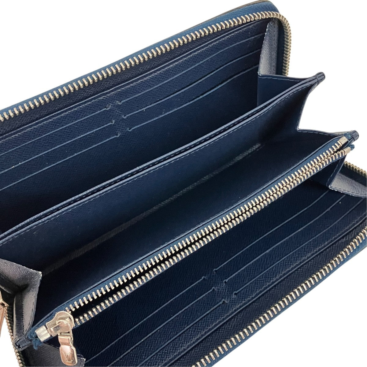 Louis Vuitton Zippy Wallet Long Wallet Navy - Pre-owned
