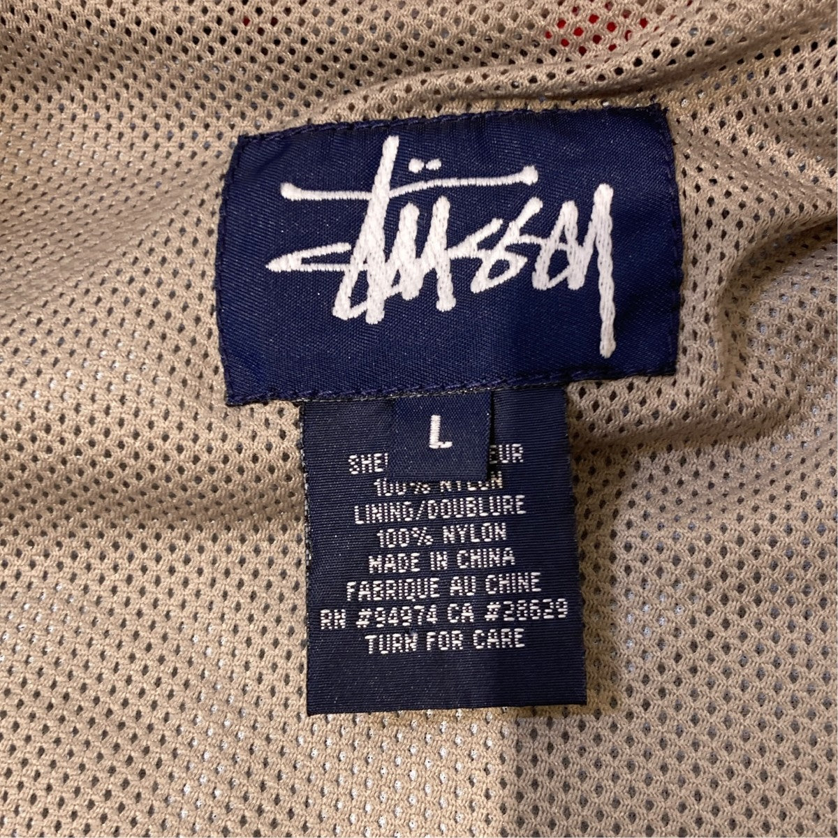 Stussy 90s Navy Tag Nylon Jacket - Pre-owned