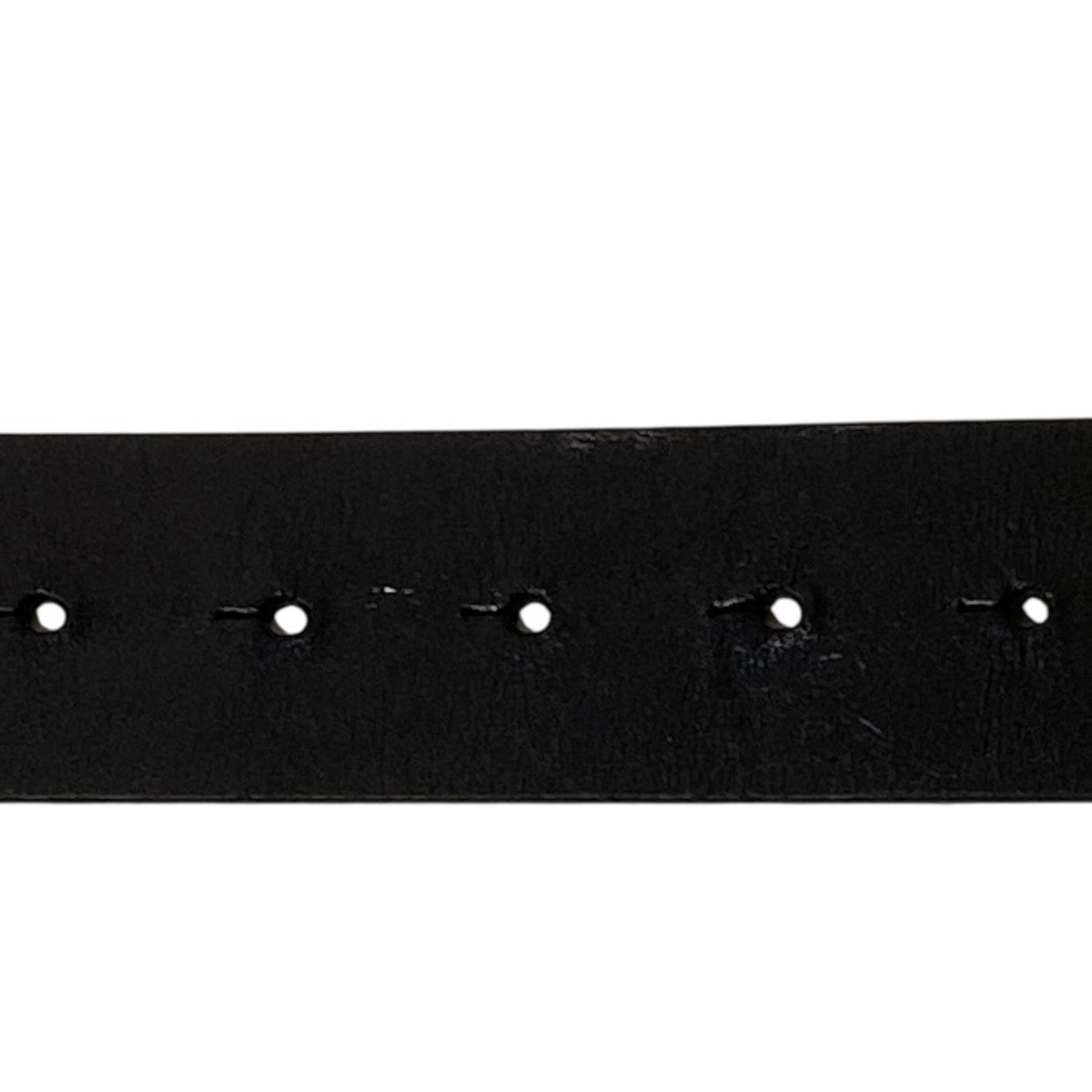 Diesel Oval D Leather Belt Black - Pre-owned