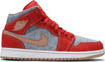 Air Jordan 1 Mid Denim Red