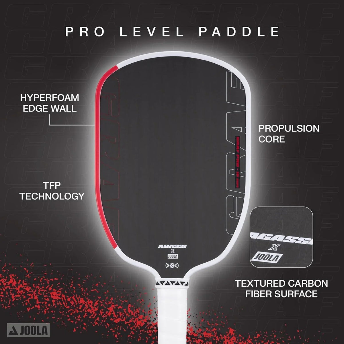 JOOLA Graf Pro 16mm Pickleball Paddle (7)