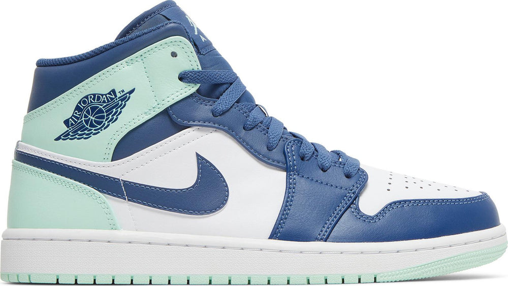 Air Jordan 1 Mid Mystic Navy Mint Blue