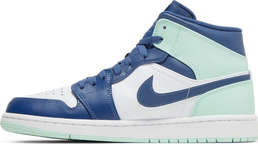 Air Jordan 1 Mid Mystic Navy Mint Blue