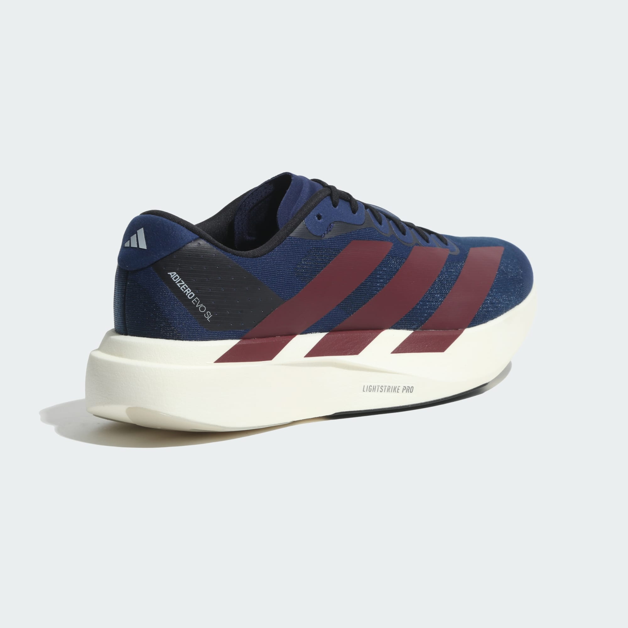 Adidas Adizero Evo SL running shoes in Dark Blue Red Shadow