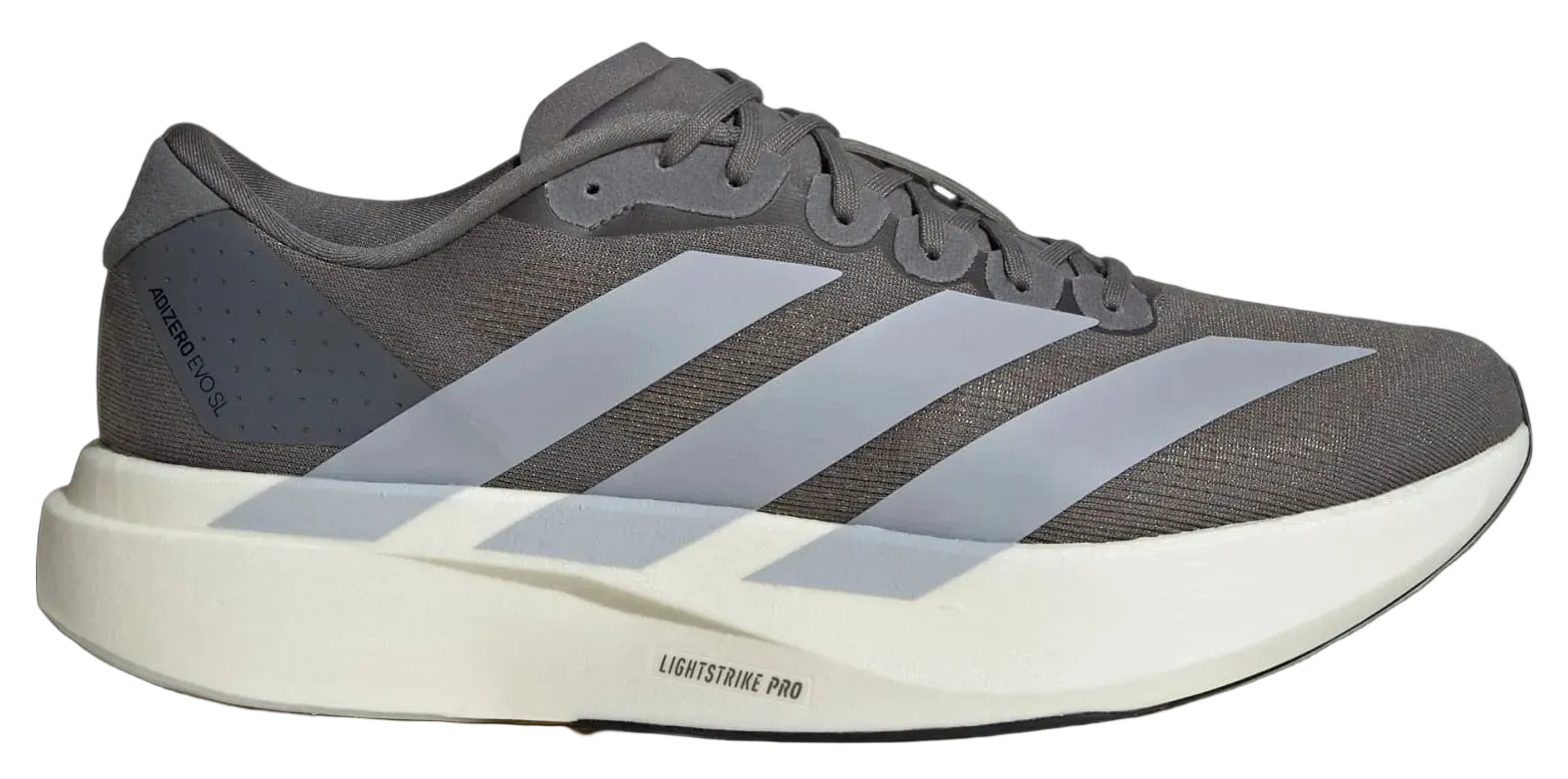 Adidas Adizero Evo SL running shoes in Halo Silver Core Black