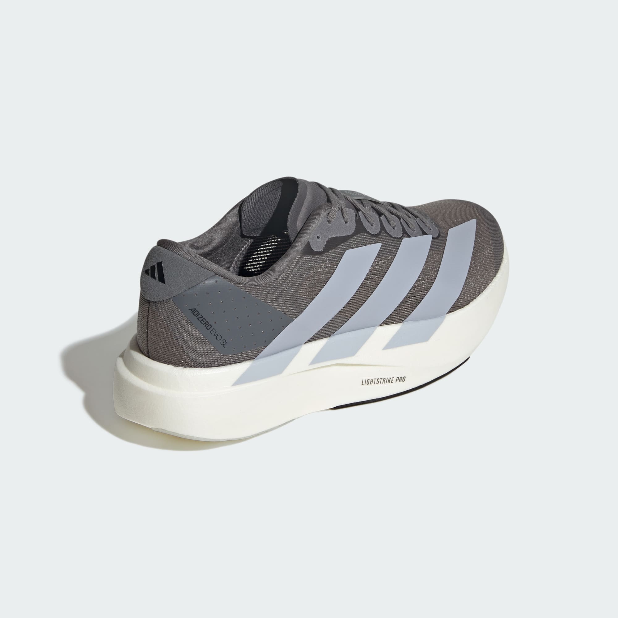 Adidas Adizero Evo SL running shoes in Halo Silver Core Black