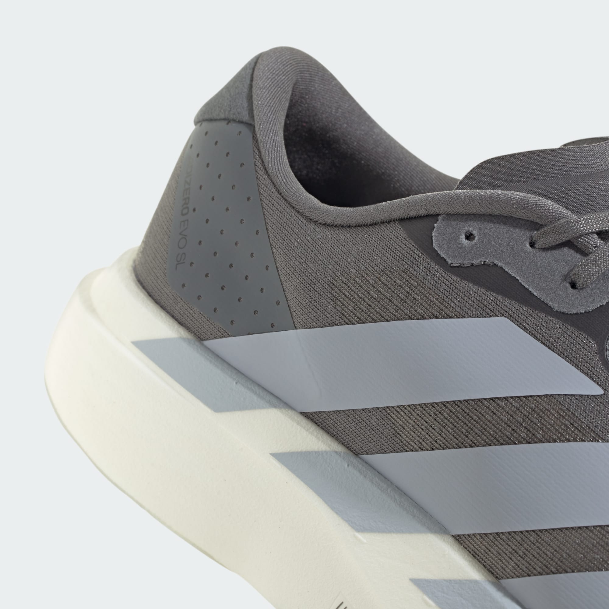 Adidas Adizero Evo SL running shoes in Halo Silver Core Black