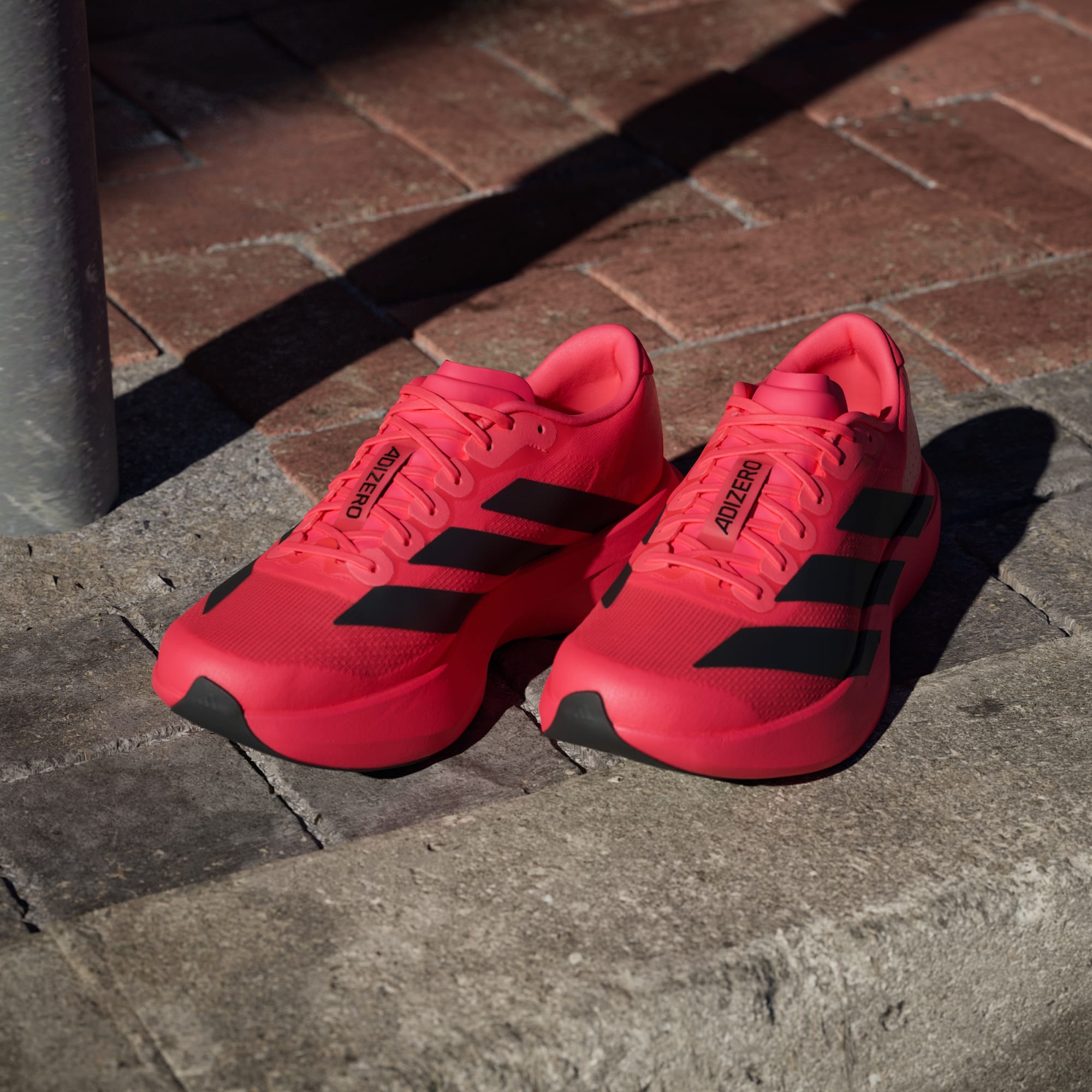 Adidas Adizero Evo SL running shoes in Lucid Red Core Black