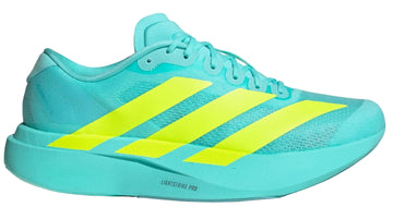 Adidas Adizero Evo SL running shoes in Flash Aqua Lucid Lemon