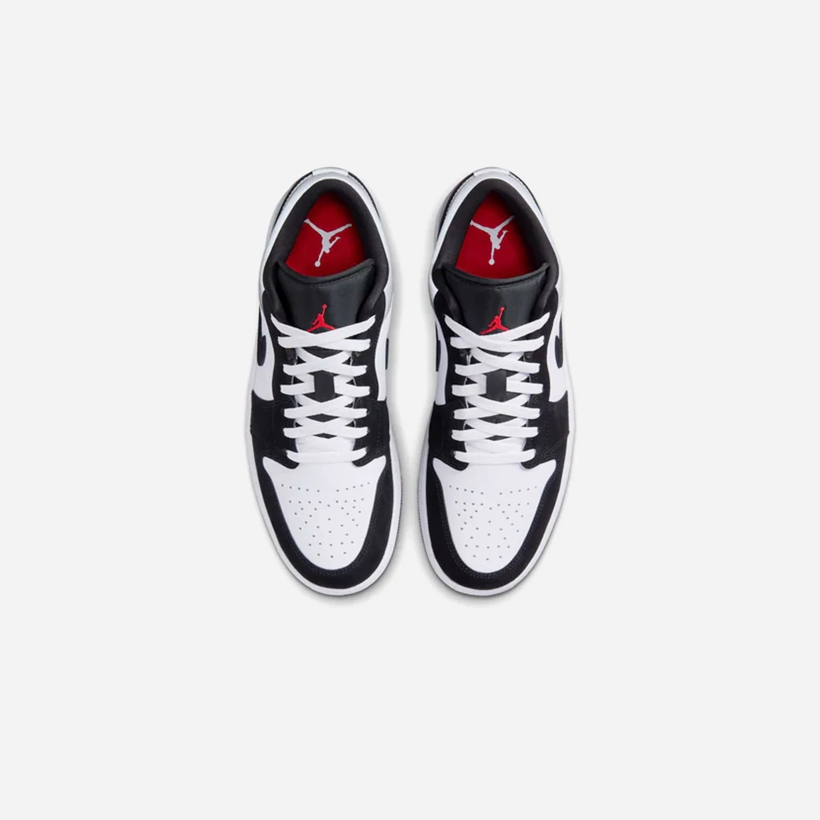 Air Jordan 1 Low White Fire Red Black Matte Silver