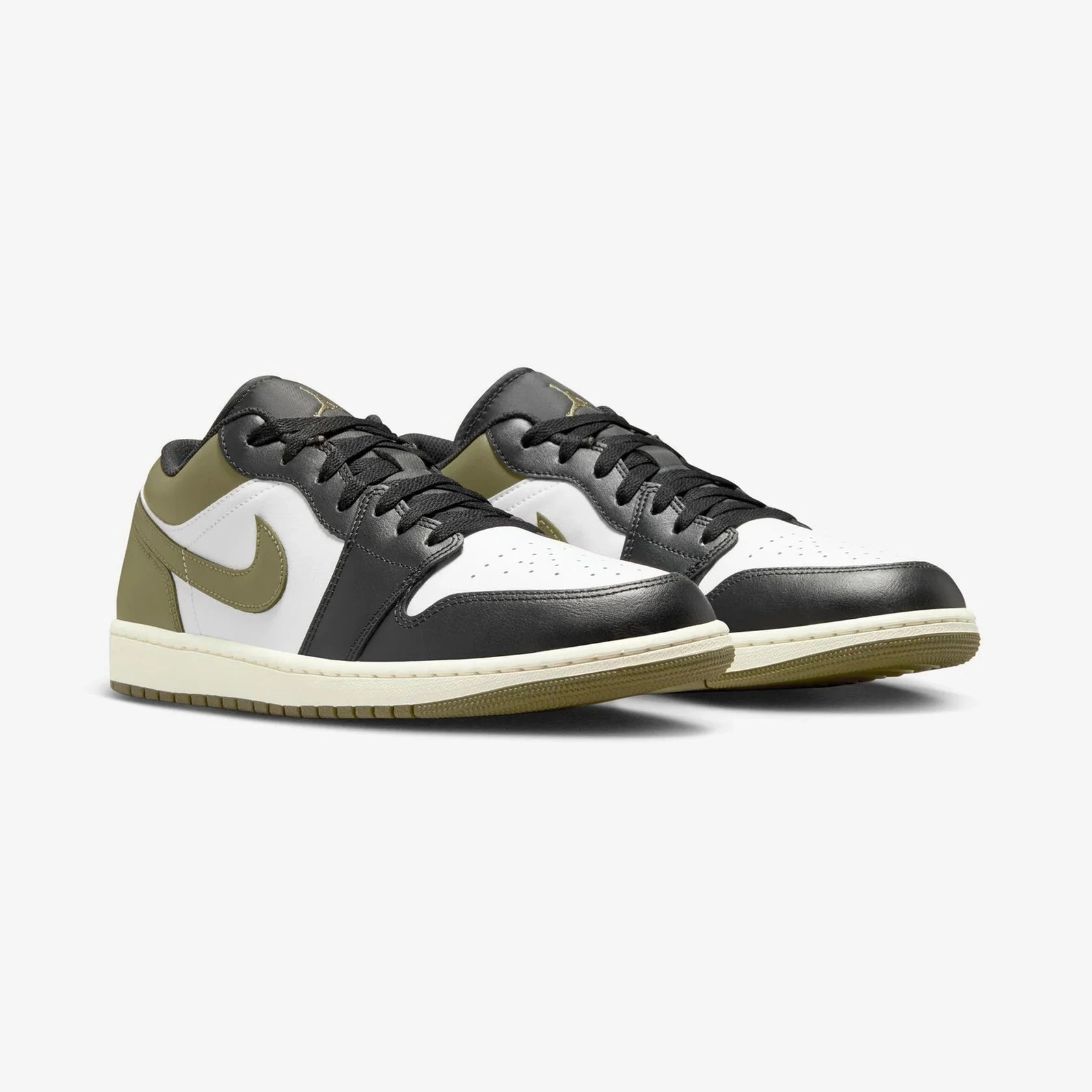 Air Jordan 1 Low 'Black Toe Medium Olive'