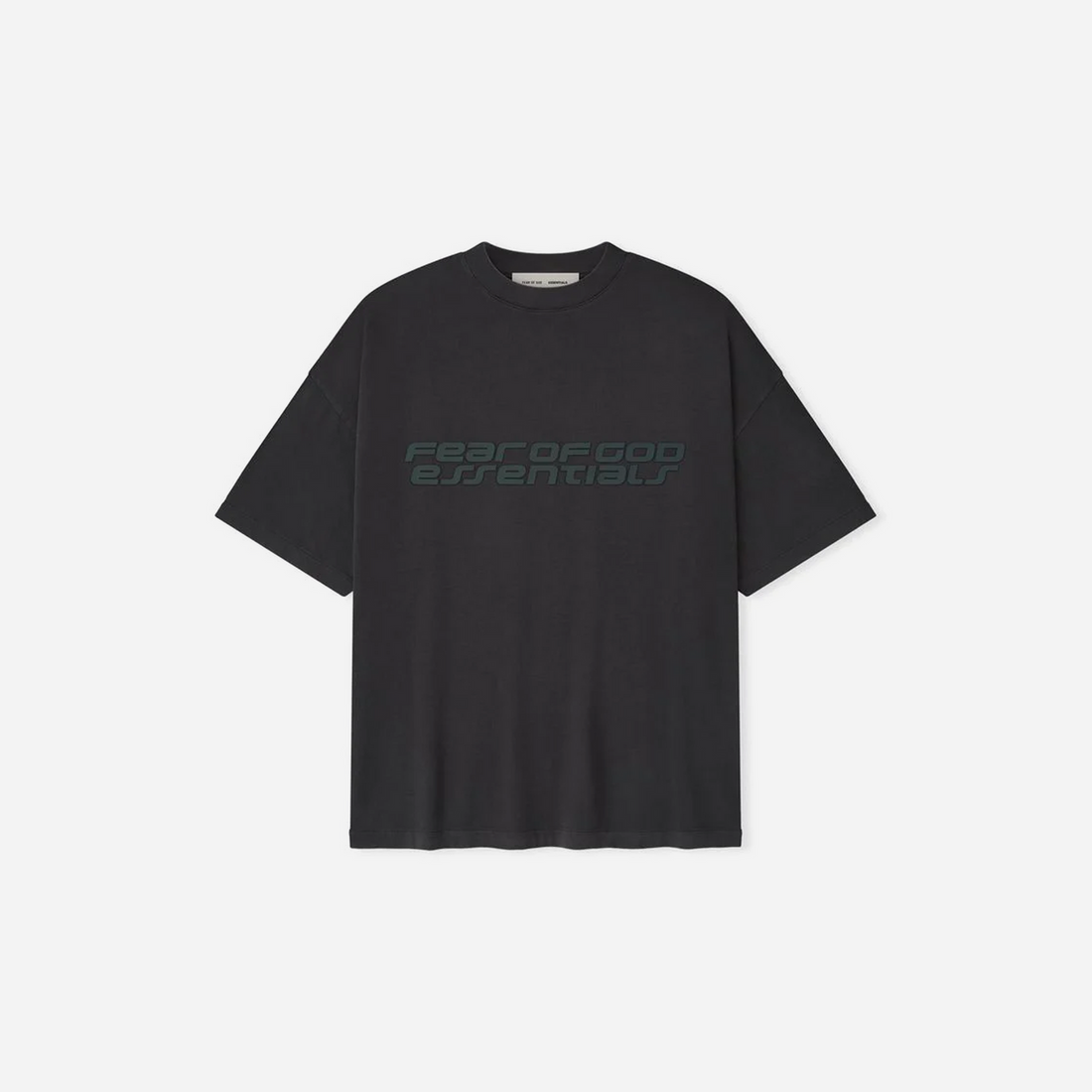 Fear of God Essentials 90s Tee Vintage Black – Front View