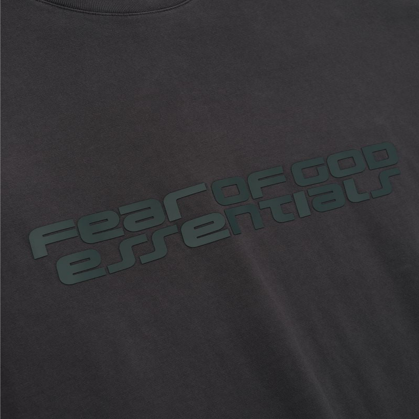Fear of God Essentials 90s Tee Vintage Black – Detail View