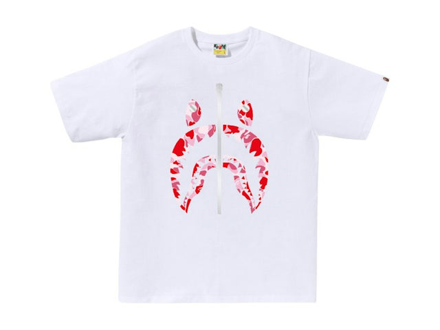 BAPE ABC Camo Shark Tee (SS25) White/Pink – White/Pink