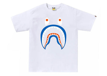 BAPE Colors Shark PONR Tee White – White
