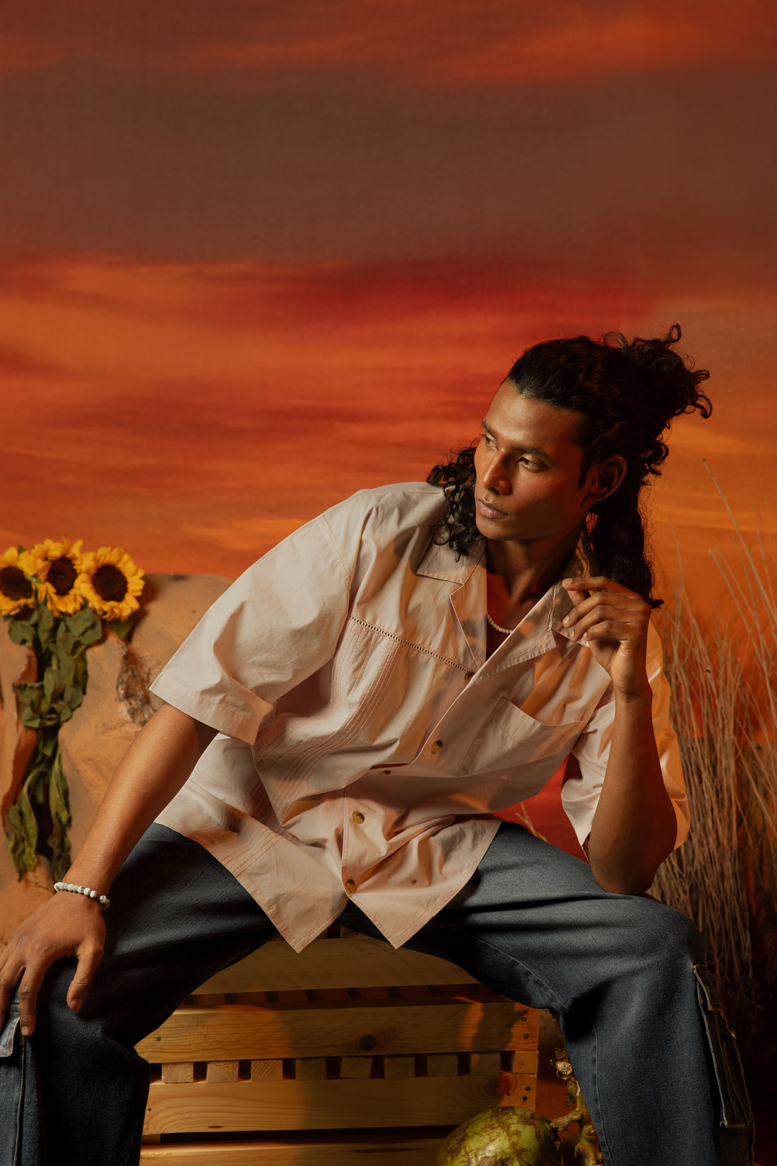 BRISA ROSA OVERSIZED SHIRT