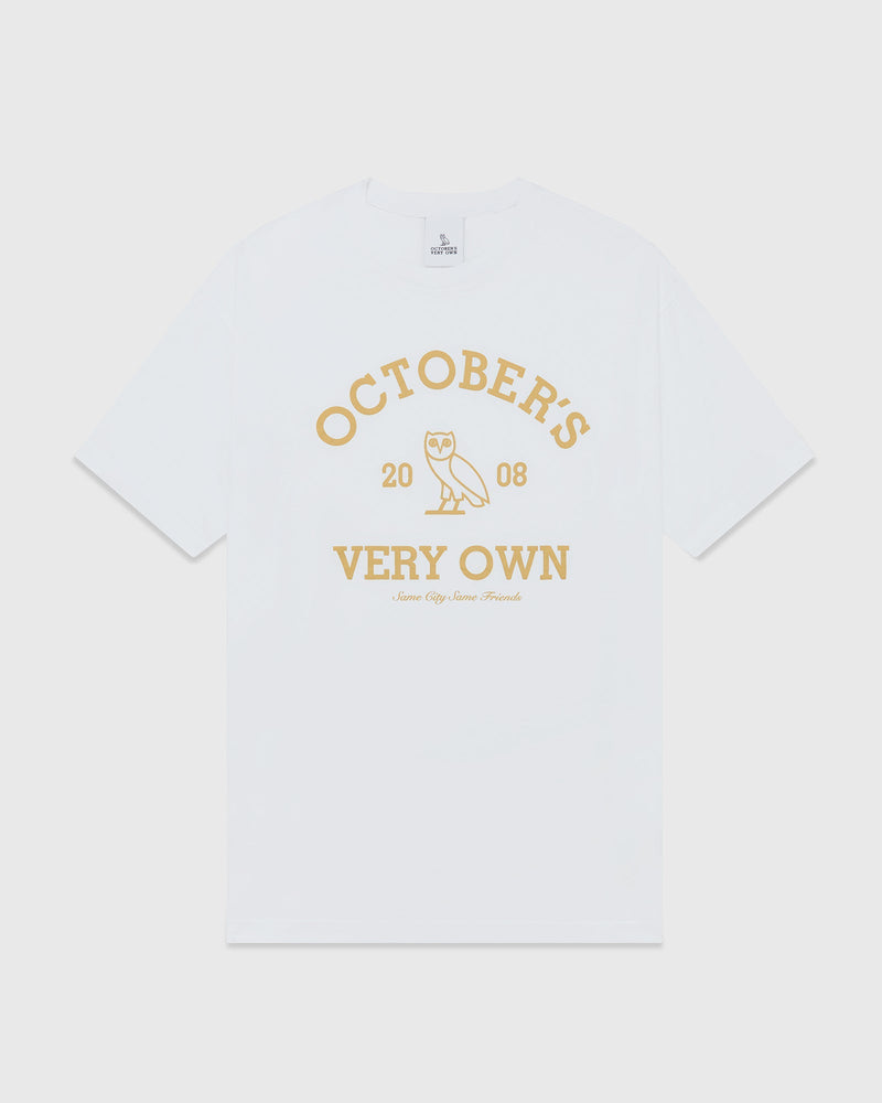 ovo collegiate tee white