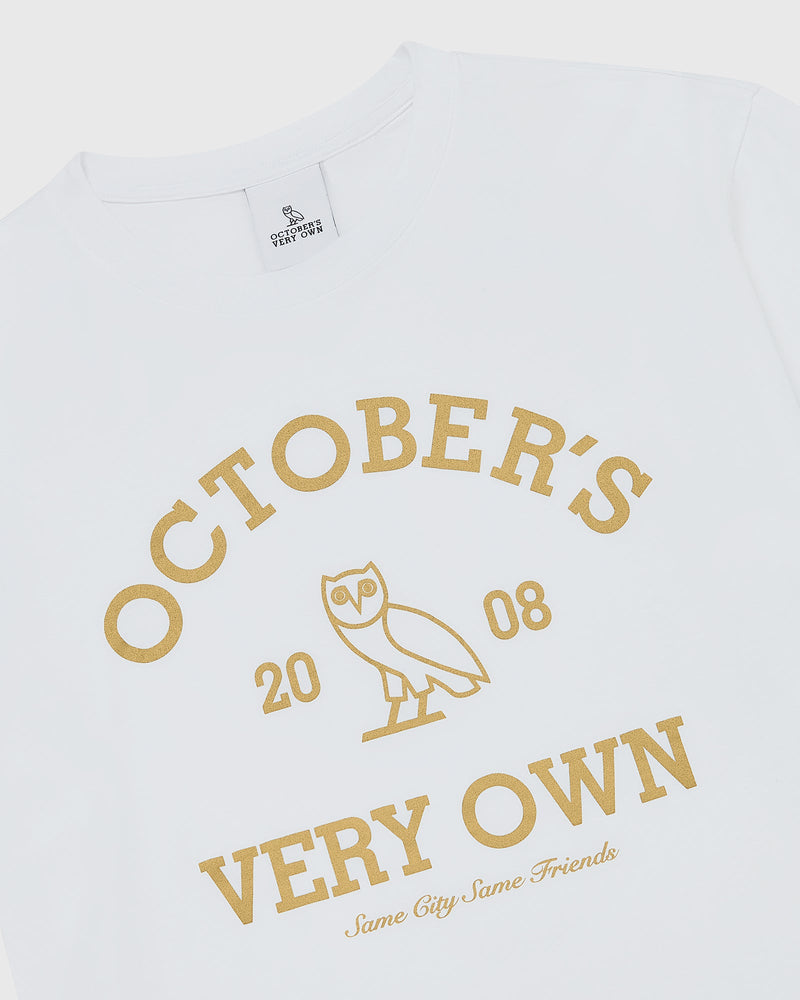 ovo collegiate tee white