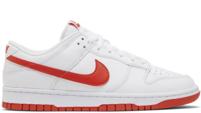 Dunk Low White Picante Red