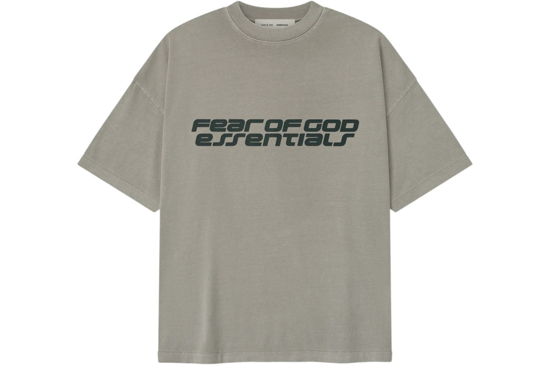 Fear of God Essentials 90's Tee Smoke Grey – Front View