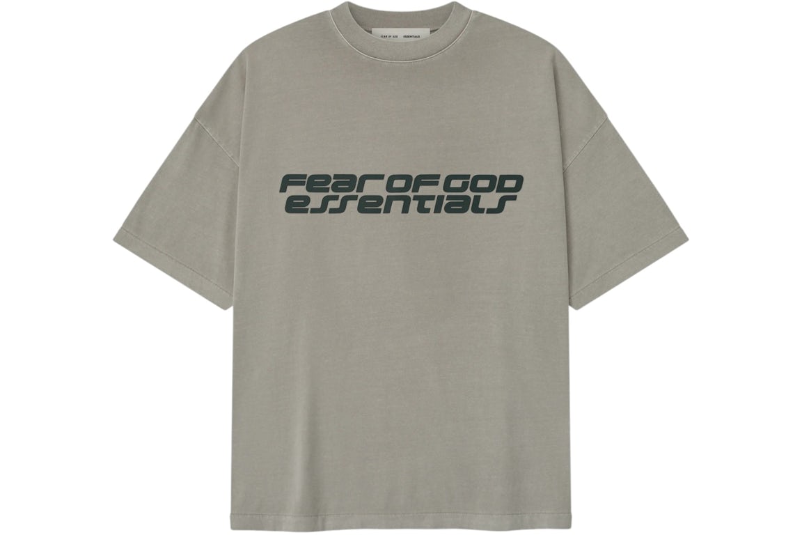 Fear of God Essentials 90's Tee Smoke Grey – Front View