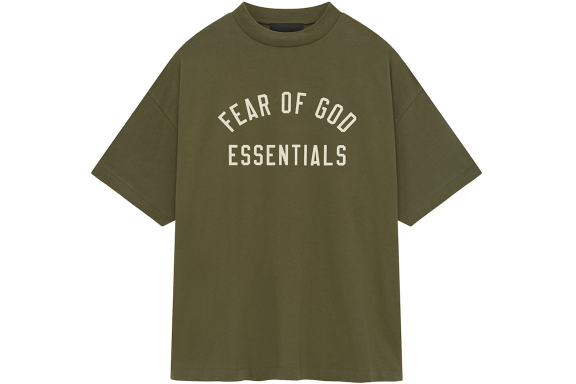 essential tee ss25 olive streetwear apparel