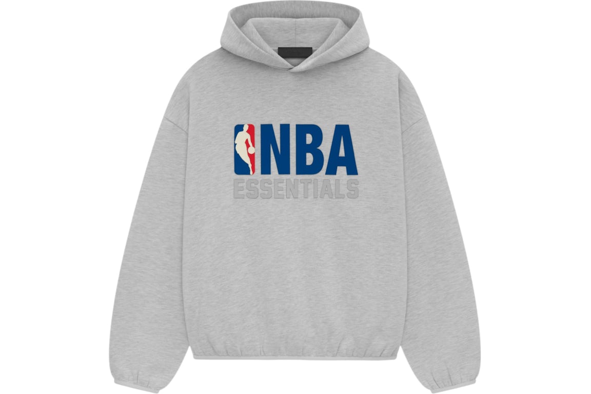 eesential ss25 nba grey hoodie streetwear apparel