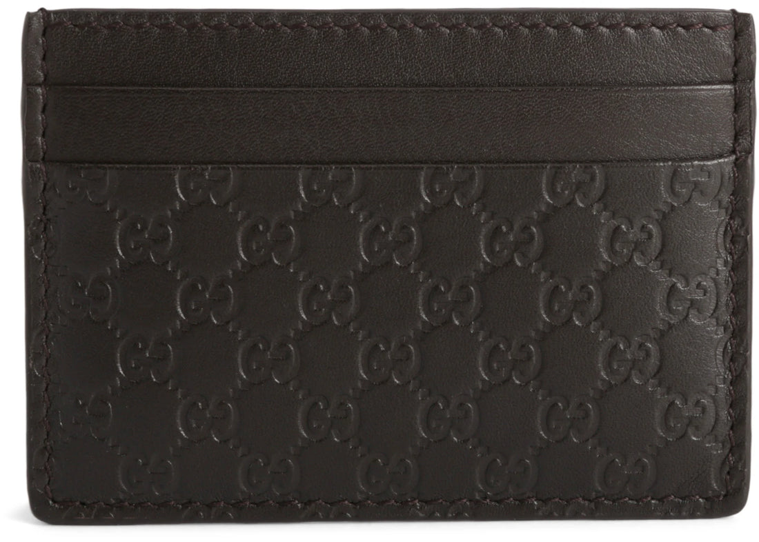 Gucci Card Case Microguccissima Black