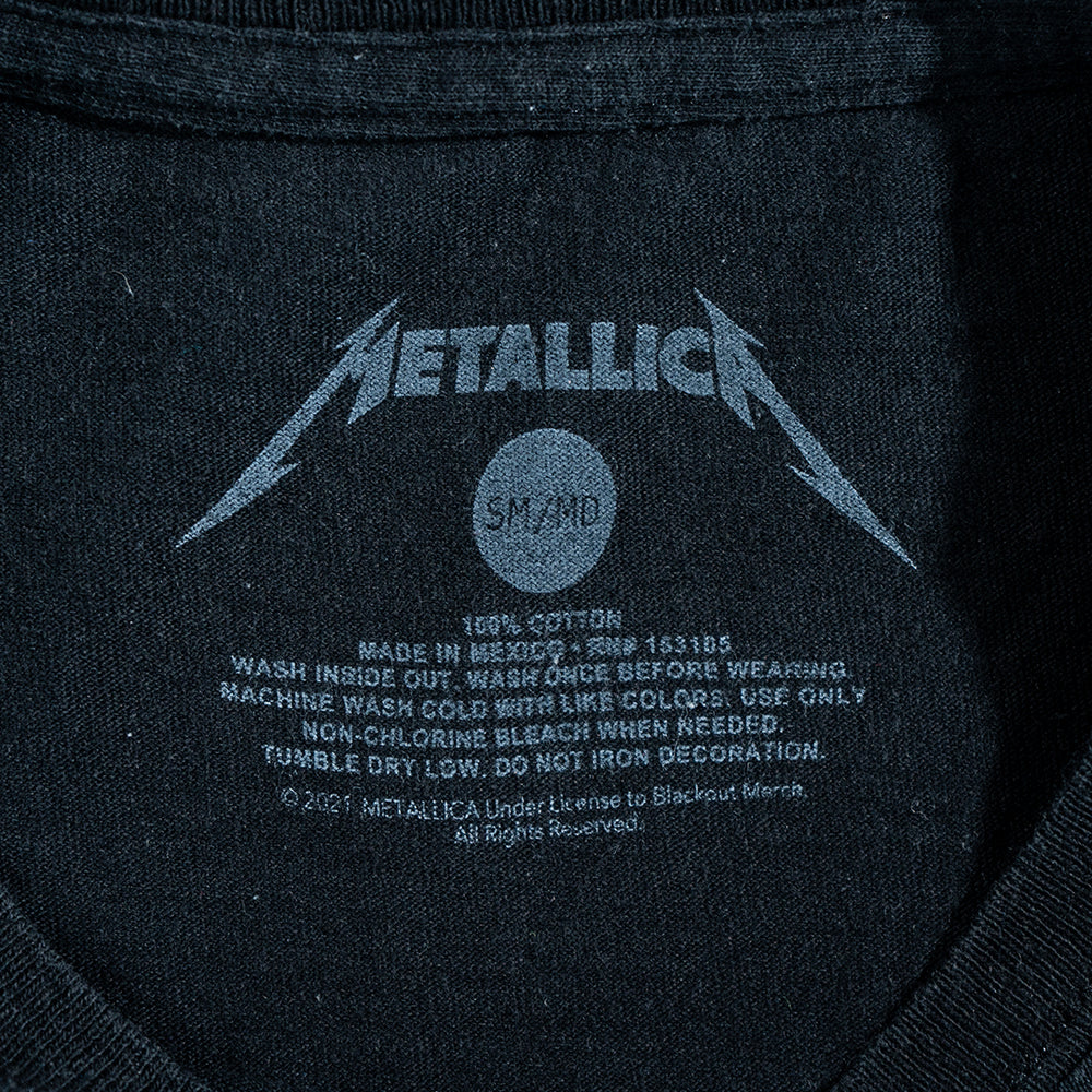 Metallica Band Logo Skull Damaged Injustice