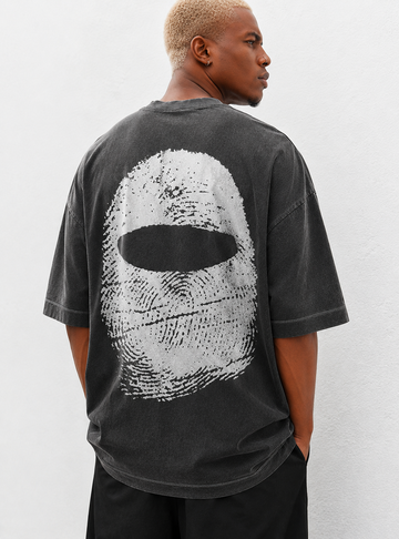 Must Riot Balaclava Grey Tee