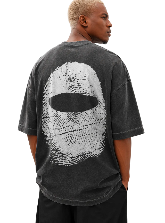 Must Riot Balaclava Grey Tee