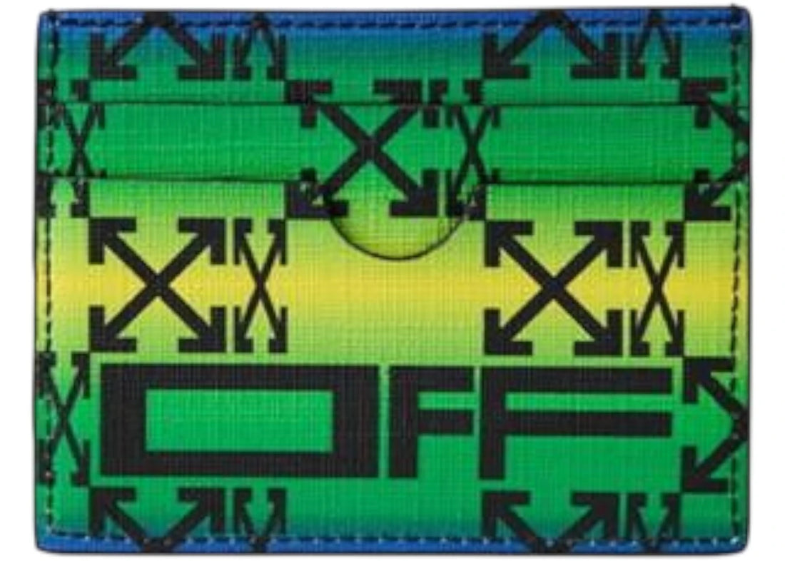 OFF-WHITE Zipped Monogram Card Case Multicolor