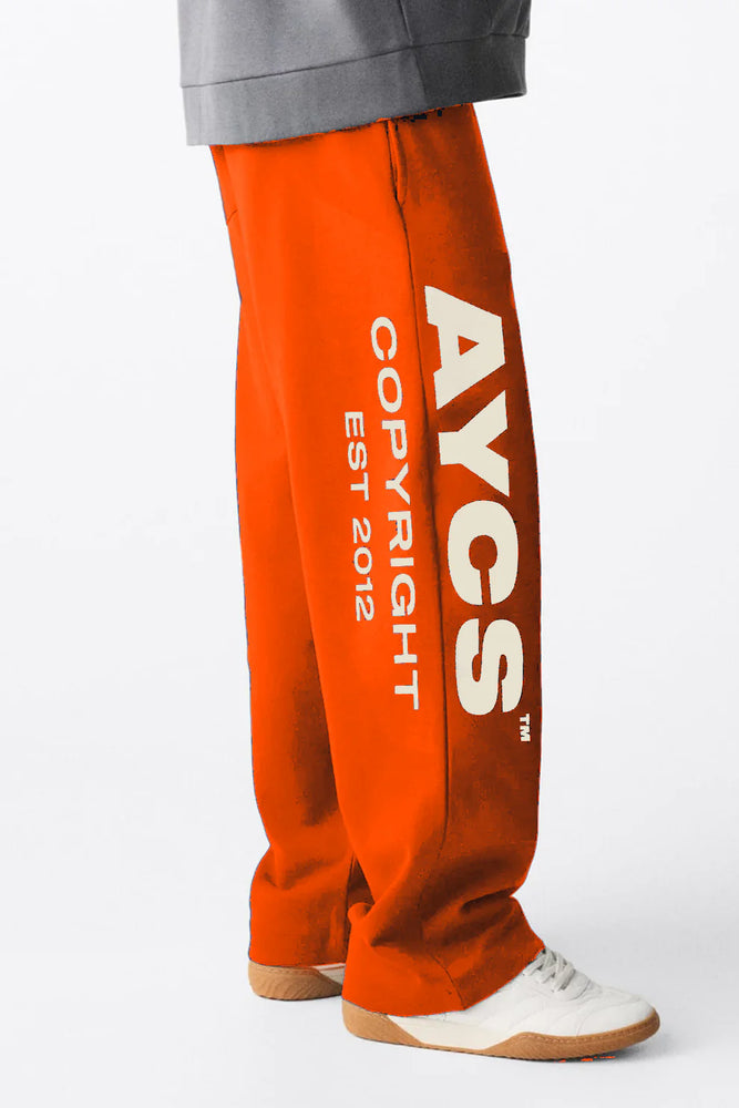 OG Logo Oversized Joggers (Orange)- AYCS