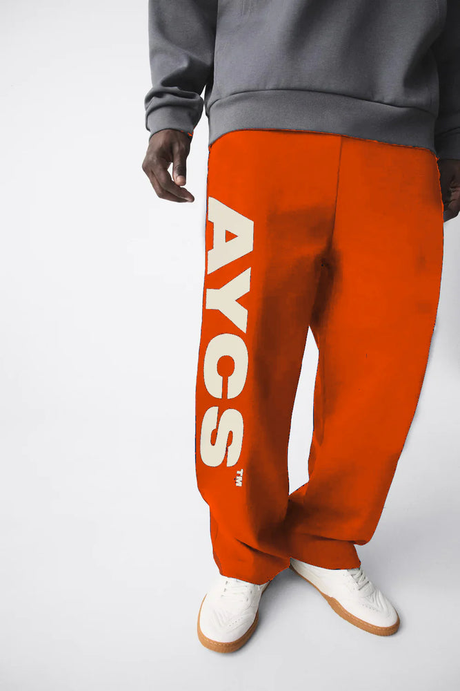 OG Logo Oversized Joggers (Orange)- AYCS