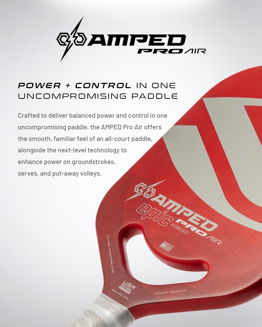 Selkirk AMPED Pro Air - Epic - Pickleball Paddle - Red – Red (11)