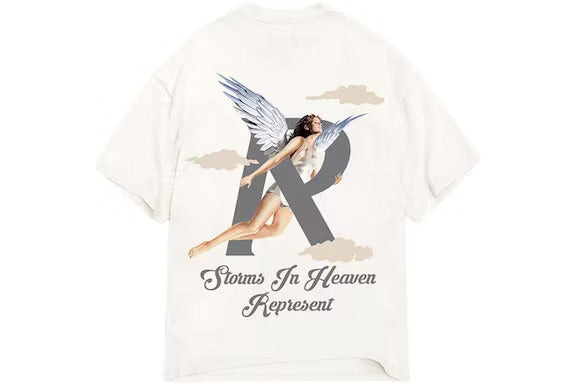 Represent Storms In Heaven T-Shirt Flat White